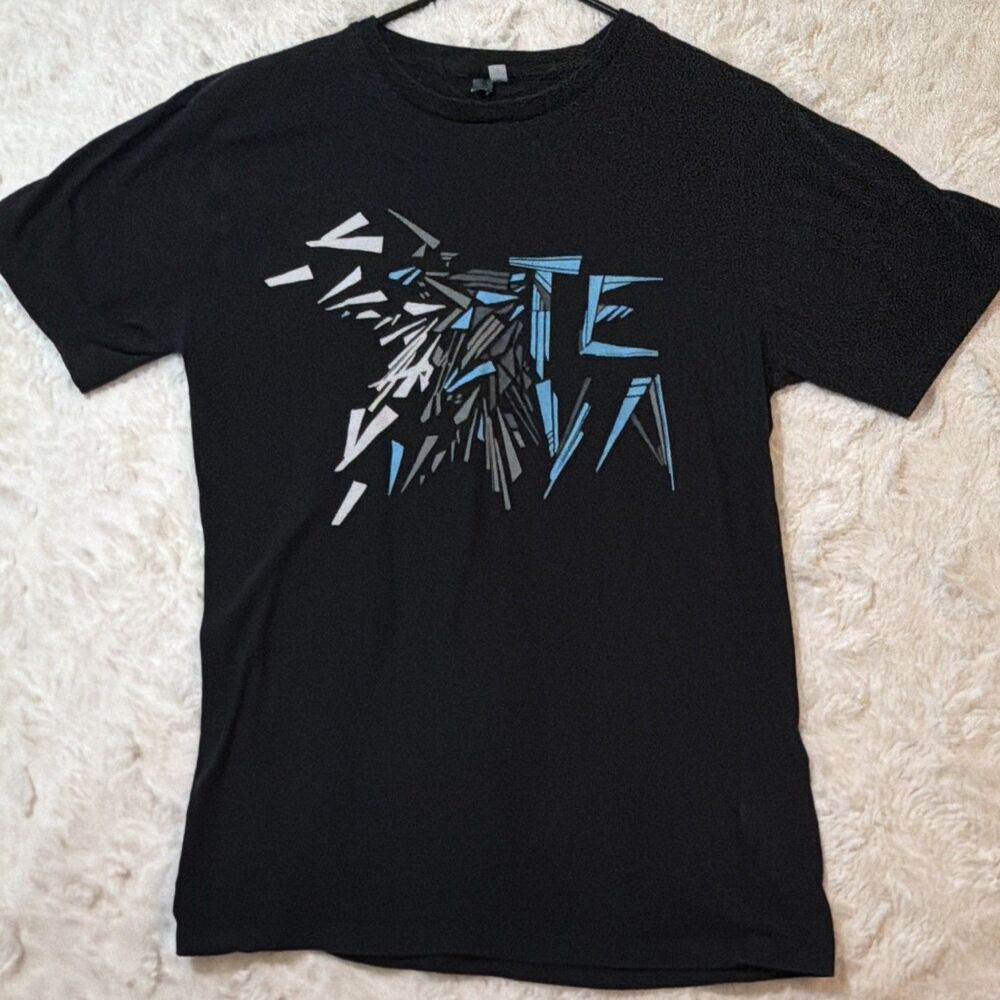 Teva Men’s Medium Black Abstract Logo Graphic T-Shirt Outdoor Adventure Tee
